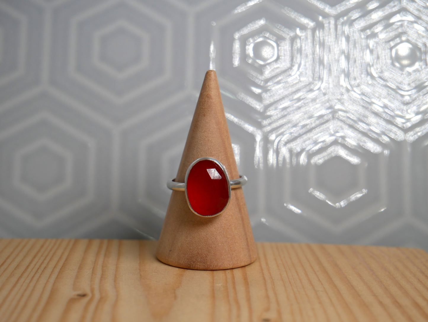 Carnelian Rosecut Ring