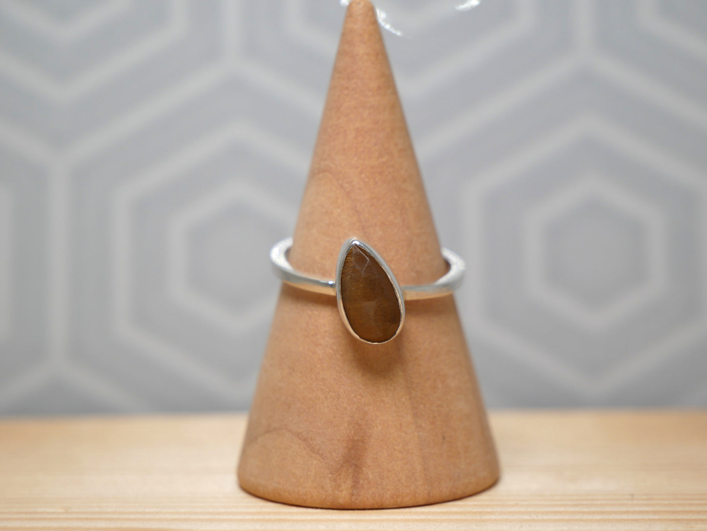 Golden Moonstone Ring