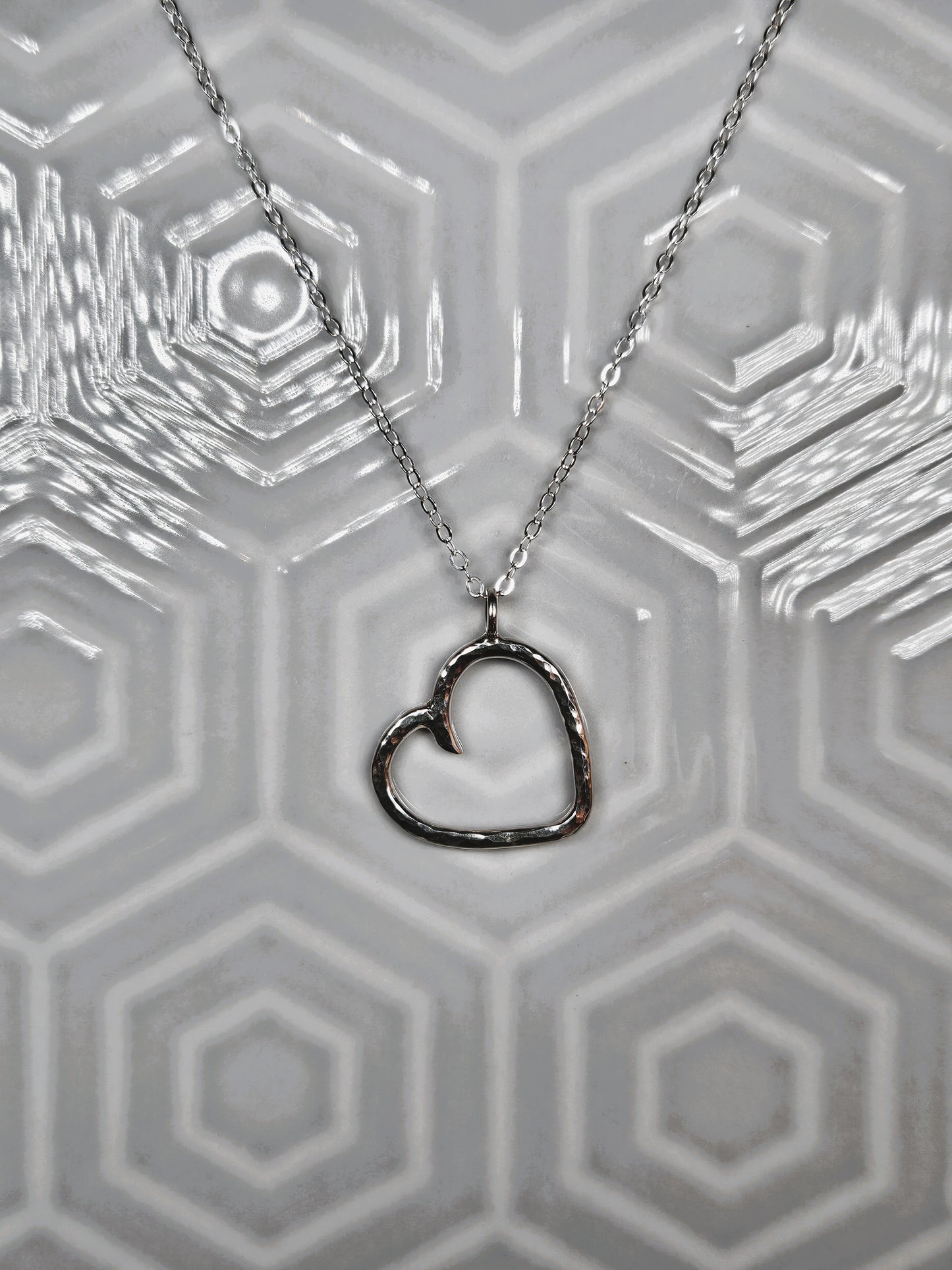 Hammered Heart Pendant