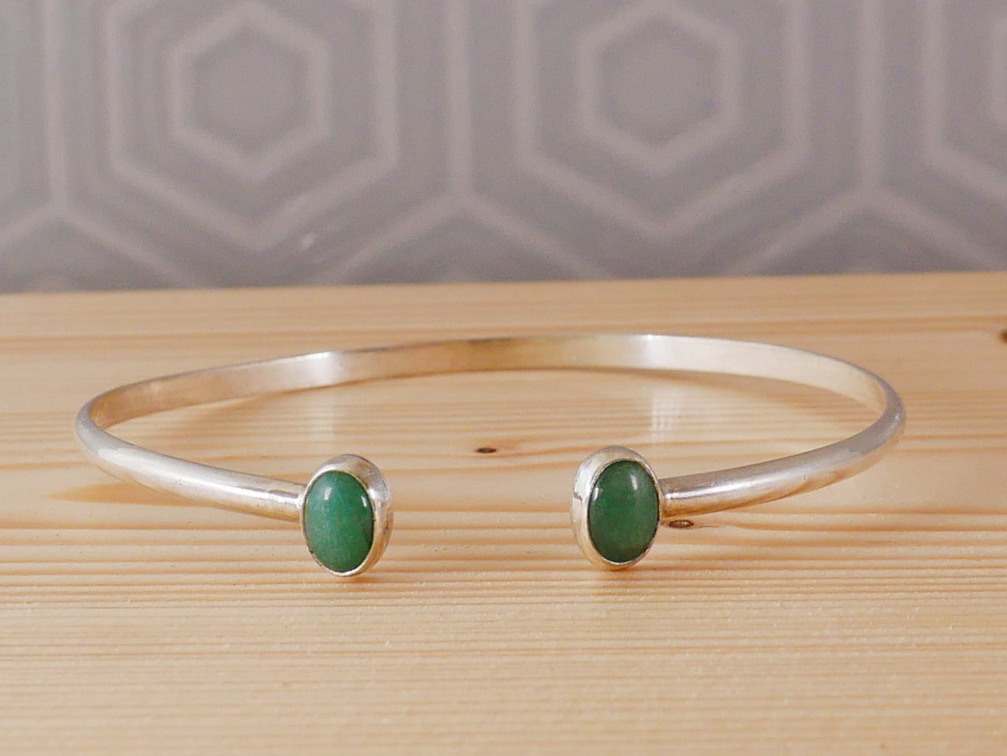 Green Aventurine Cuff Bangle