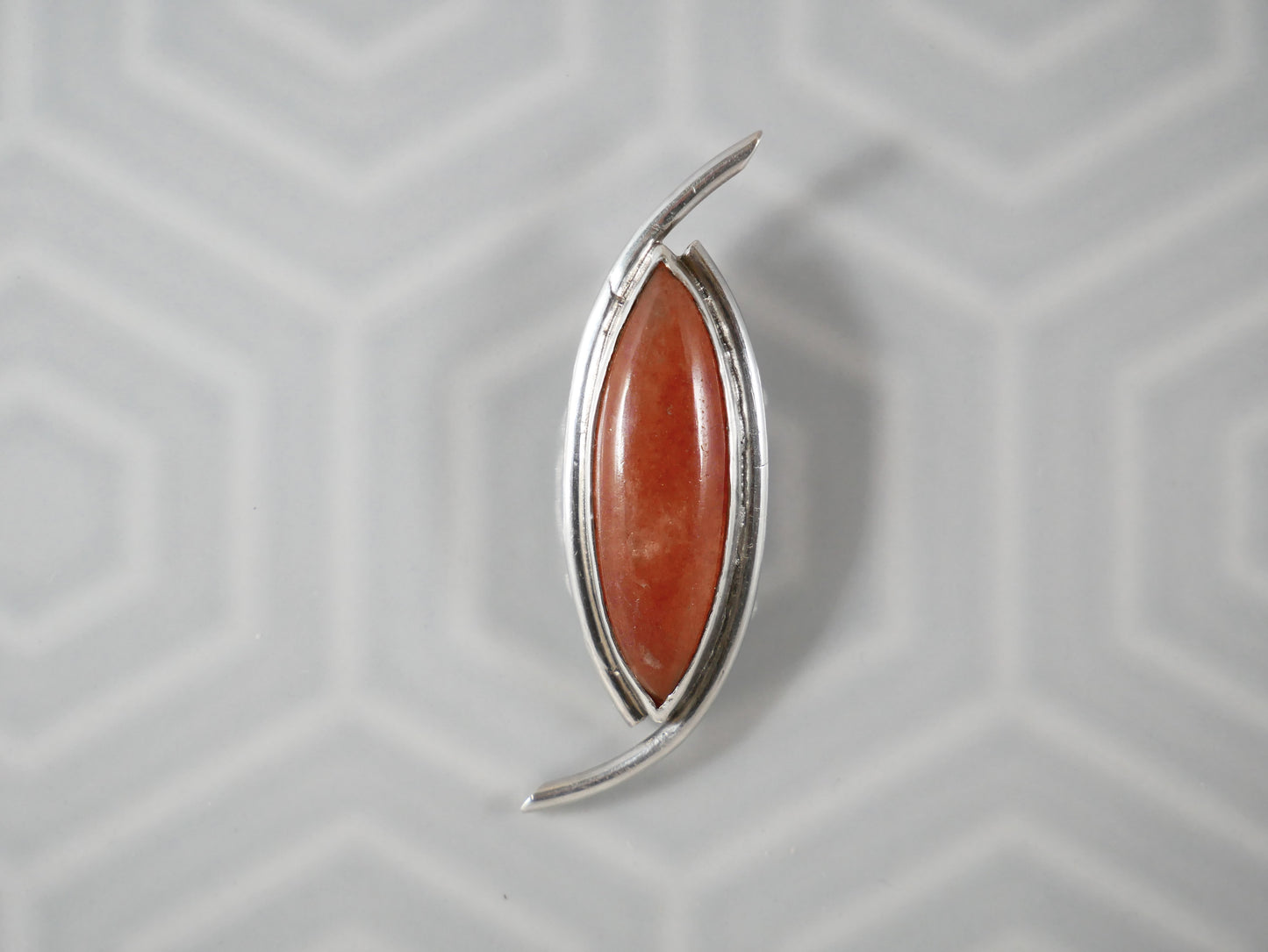 Red Aventurine Marquise Pendant