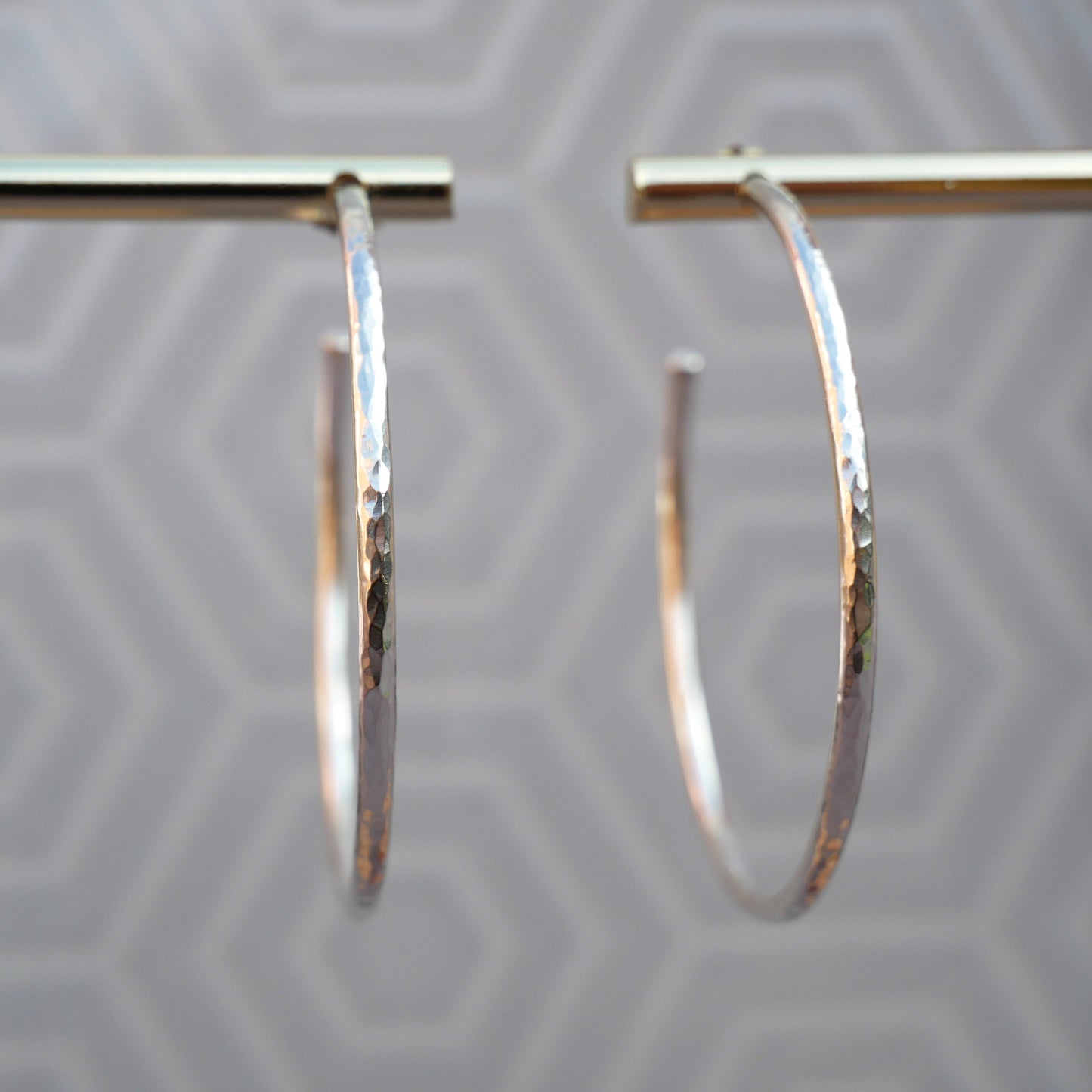 Classic Hammered Hoops Medium