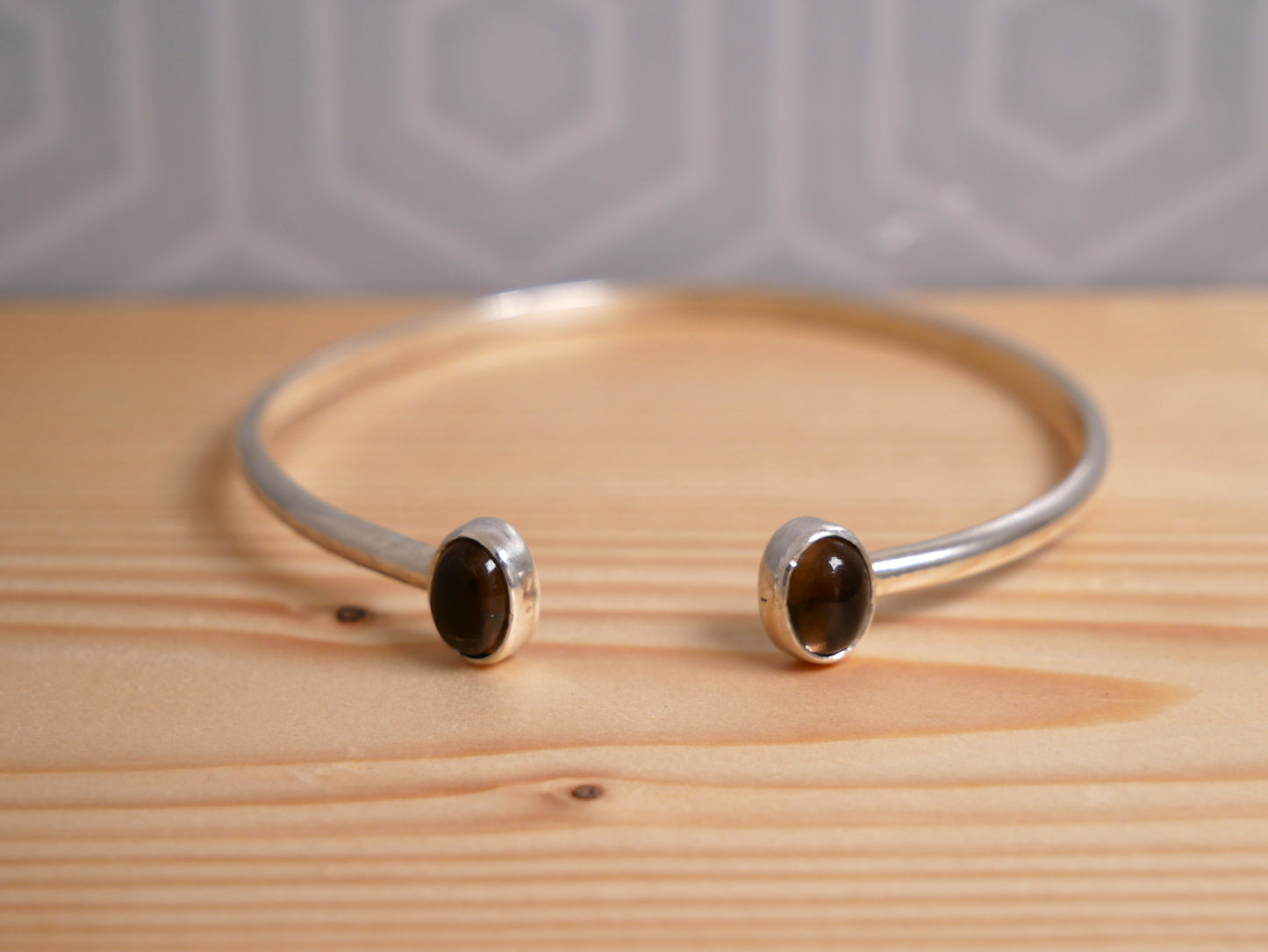 Smoky Quartz Cuff Bangle
