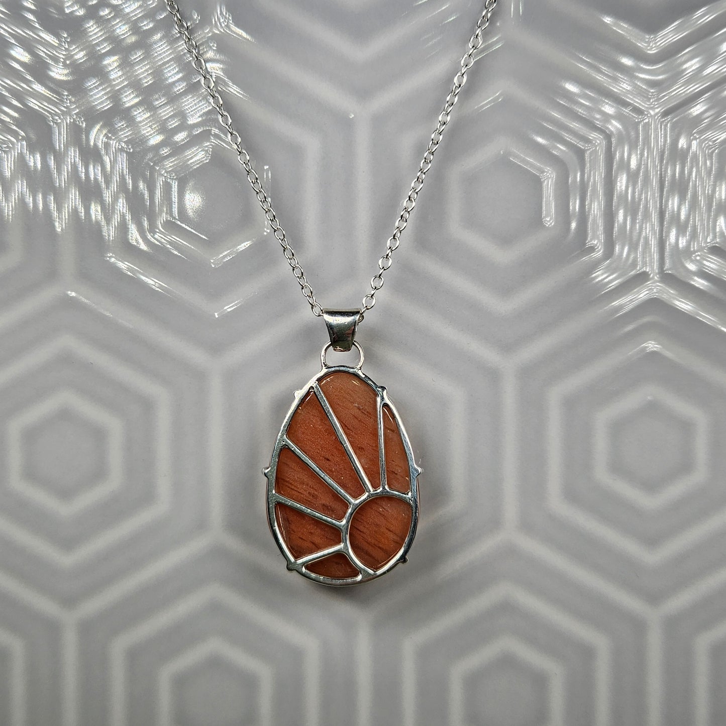 Sunny Orange Onyx Pendant