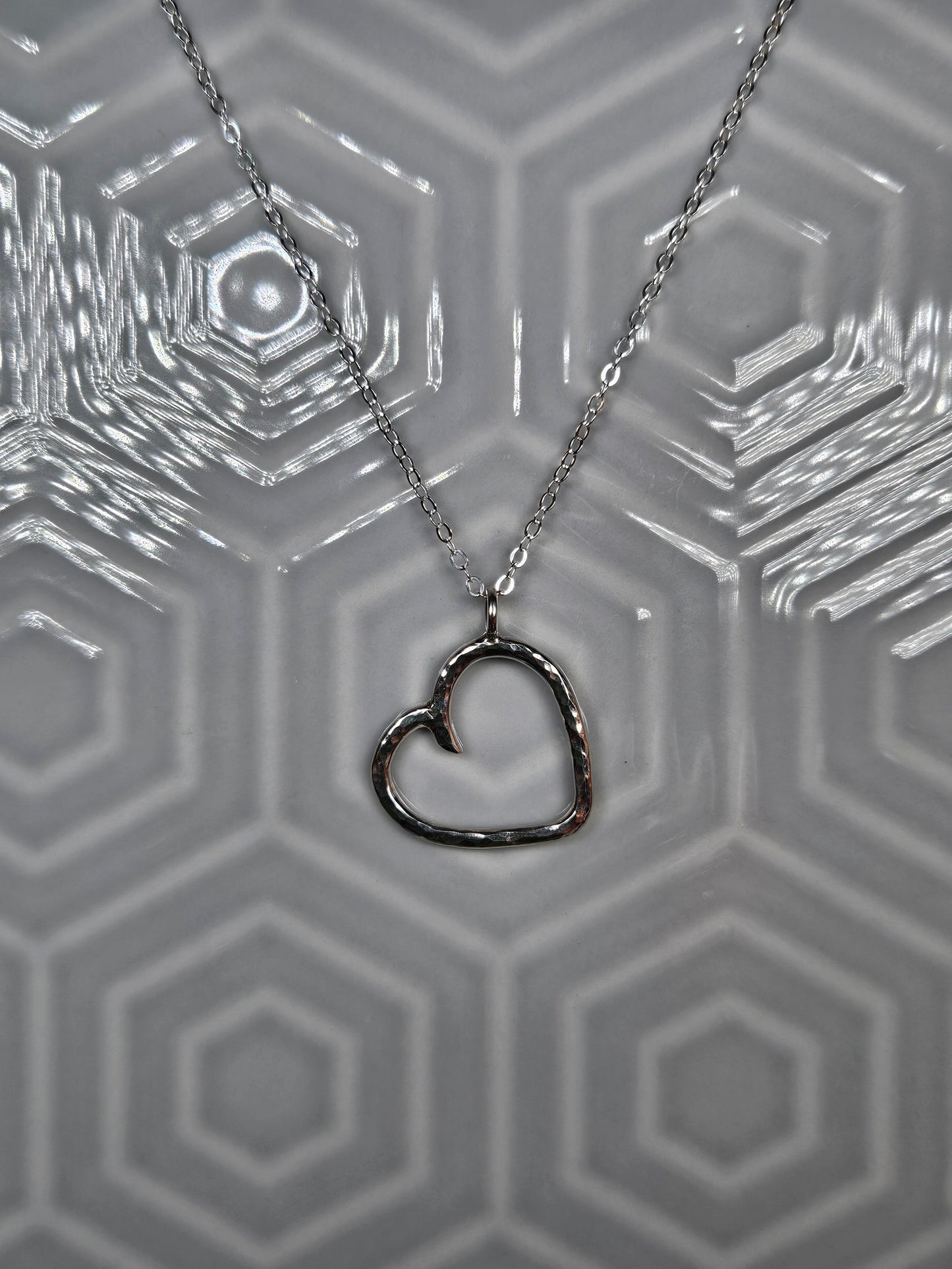 Hammered Heart Pendant