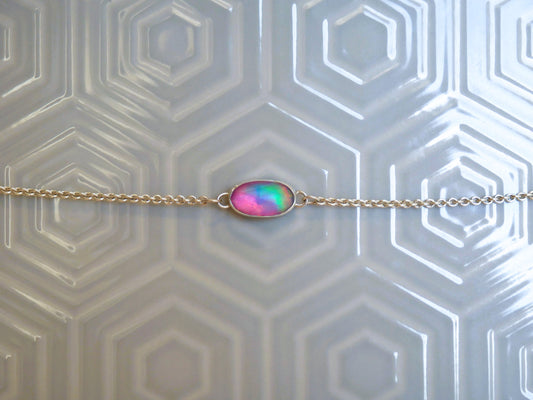 Aurora Opal Doublet Bracelet