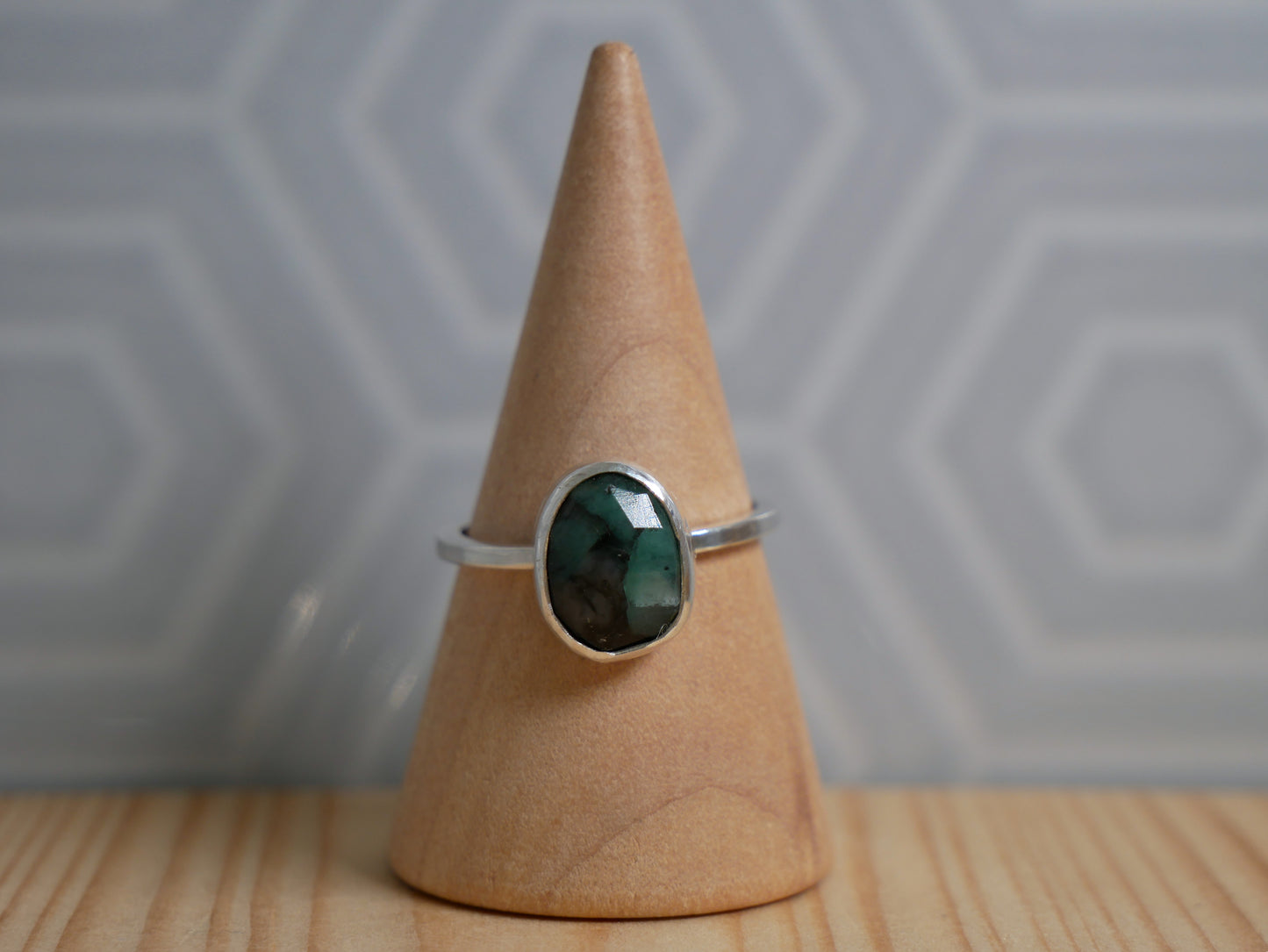 Rosecut Emerald Ring