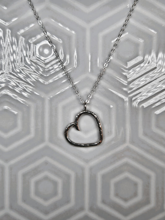 Hammered Heart Pendant