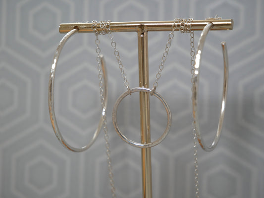 Classic Hoop & Pendant Set