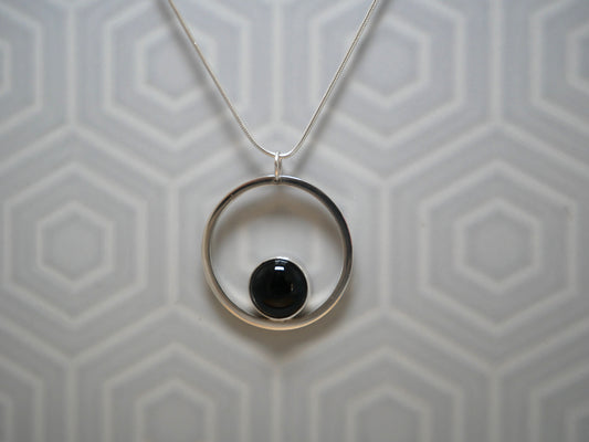 Onyx Circle Pendant