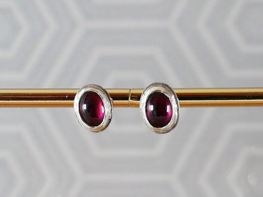 Garnet Stud Earrings