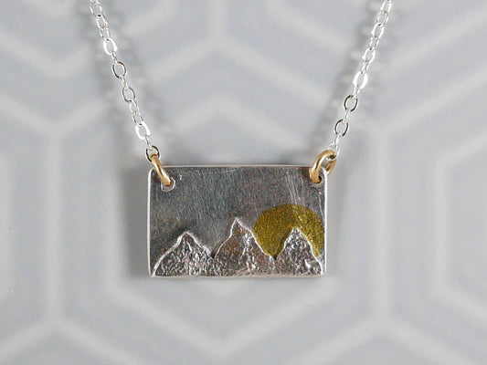 Mountainscape Sunrise Pendant