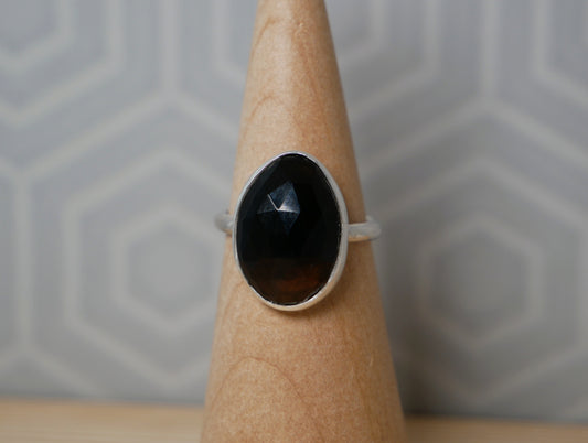 Smoky Quartz Rose-cut Ring