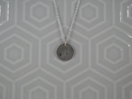 Star Print Disc Pendant