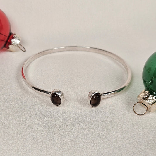 Smoky Quartz Cuff Bangle
