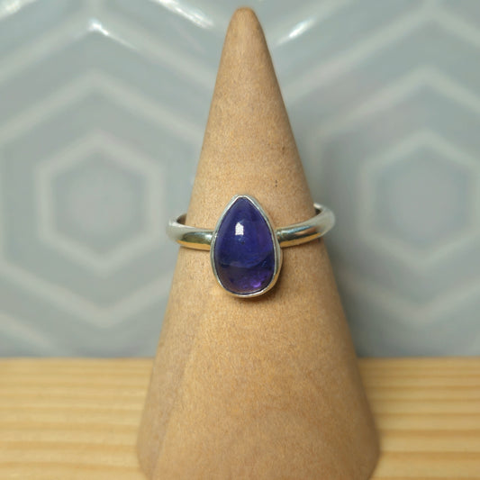 Tanzanite Teardrop Ring