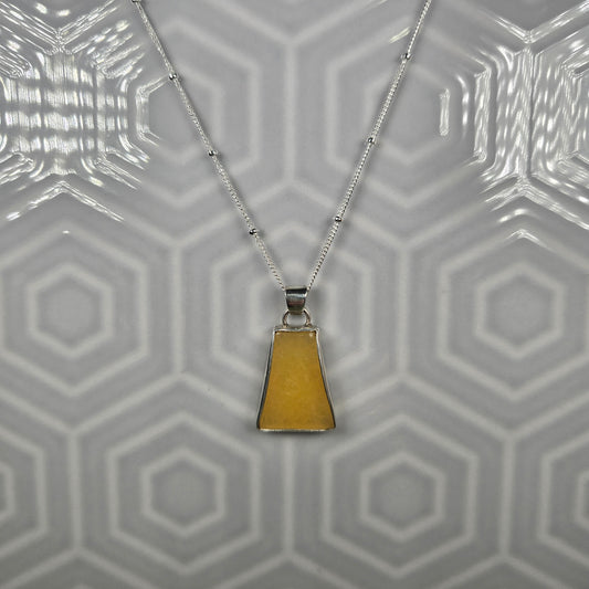 Yellow Calcite Trapezium Pendant